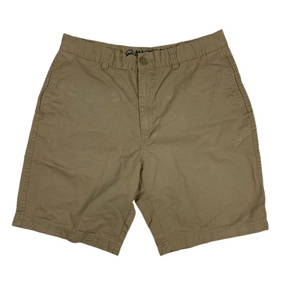 Magellan 38 Shorts Tan Flat Front Outdoors Hiking - Picture 1 of 4